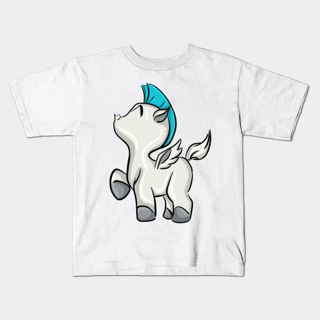 Baby Pegasus Kids T-Shirt by broadwaymae